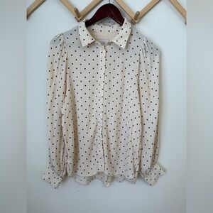 Part Two Copenhagen Polkadot Button down Blouse